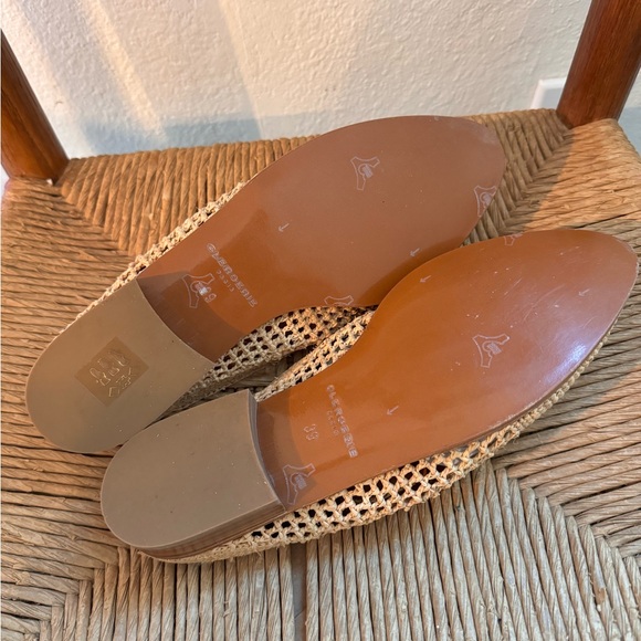 Robert Clergerie Antes Slide 39 9 Raffia Slide NEW - Picture 6 of 7